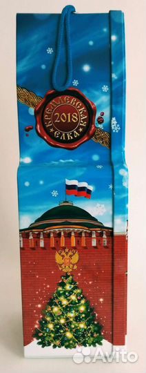 Коробка для подарка кремлевская ёлка 2018