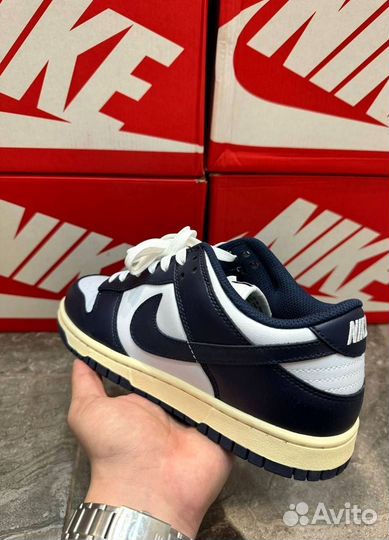 Кроссовки Nike dunk low vintage navy