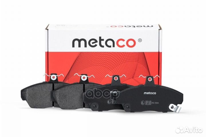 Колодки тормозные передние к-кт '3000-199 metaco