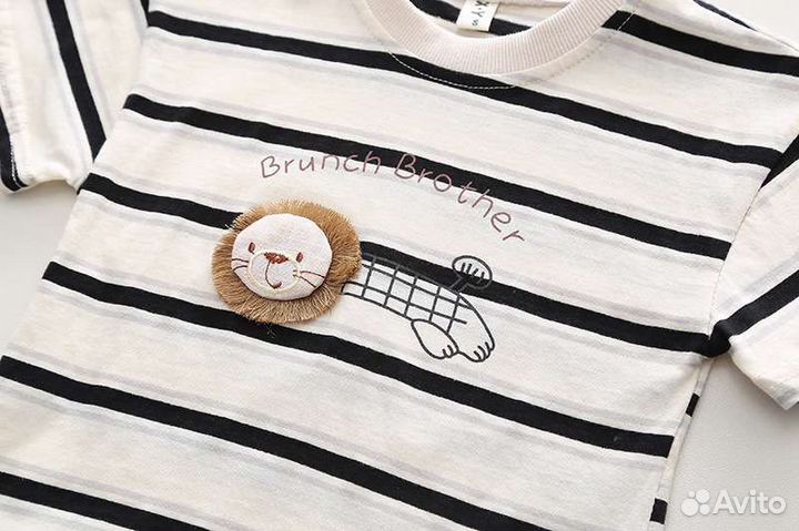 Детский костюм (футболка + шорты) 80-120см