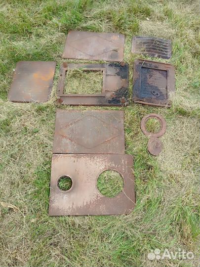 Печь буржуйка чугунная разборная. СССР
