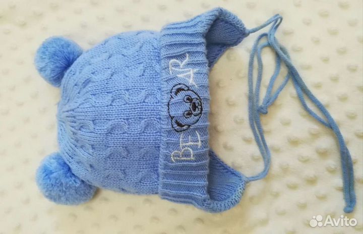 Шапочка детская с рождения (зима)