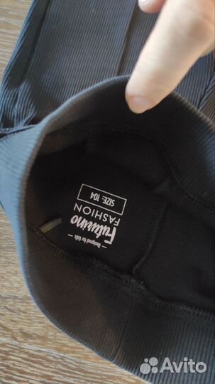 Брюки клеш в рубчик для девочки 104