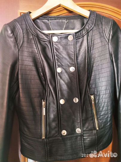 Куртка кожаная женская размер 42-44