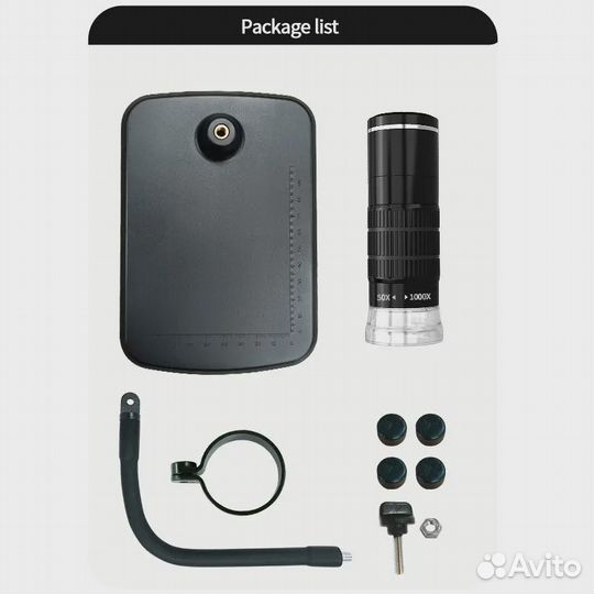Цифровой микроскоп с увеличением 50X-1000X