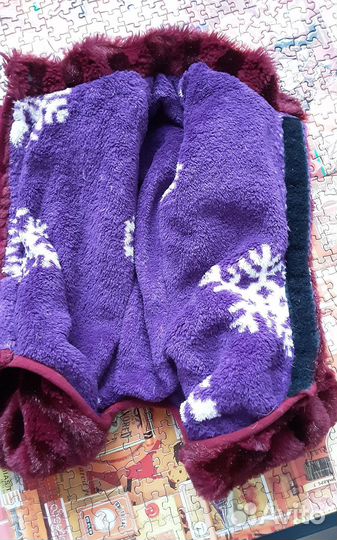 Зимний комбинезон-шуба для собачки. Новый