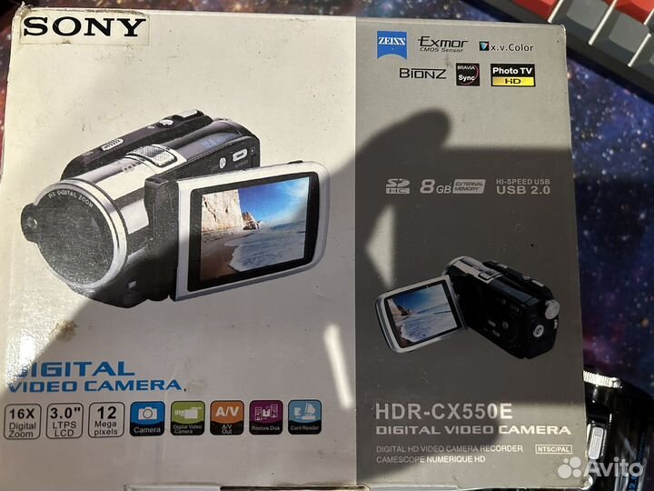 Видеокамера sony hdr cx 550E