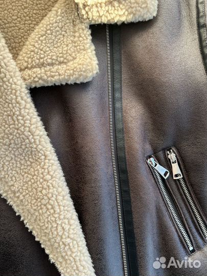 Дубленка авиатор женская