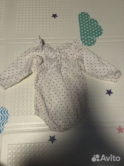 Муслиное боди blumy 74 и ажурные колготки