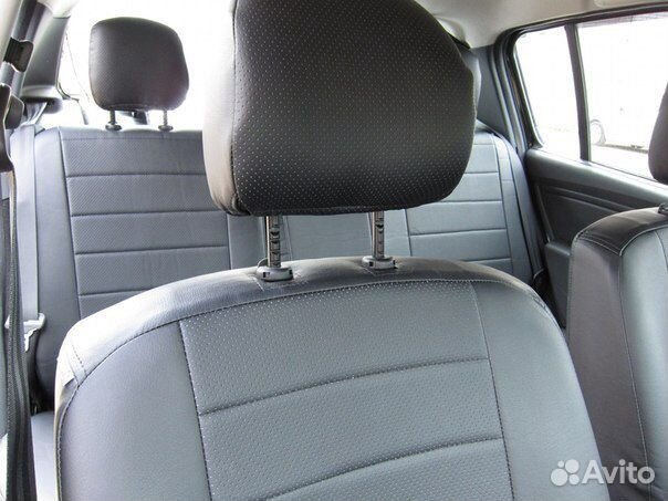 Чехлы из экокожи на Renault Sandero Автопилот