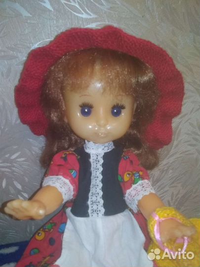 Кукла СССР - Саратовская Красная Шапочка 37см