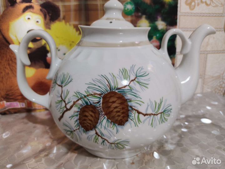 Фарфоровый чайник, сливочник СССР, кружка