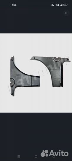 Обивка центральной стойки (низ)лада гранта