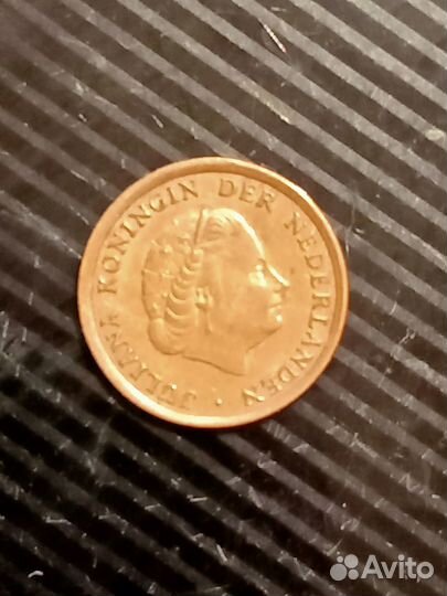 Монета Нидерландов 1 цент 1969