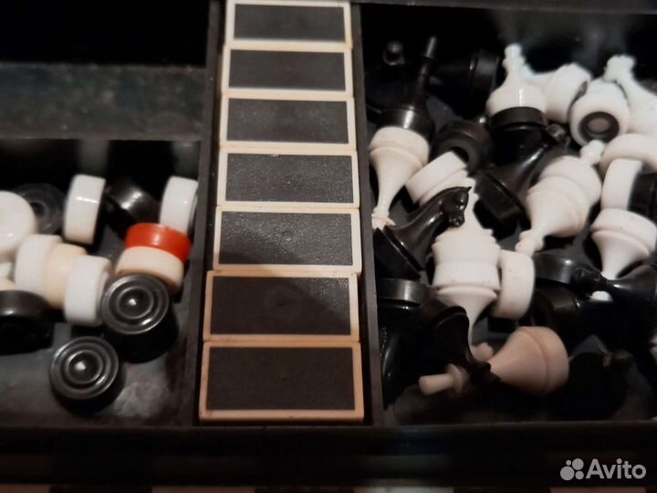 Дорожные шахматы-домино СССР