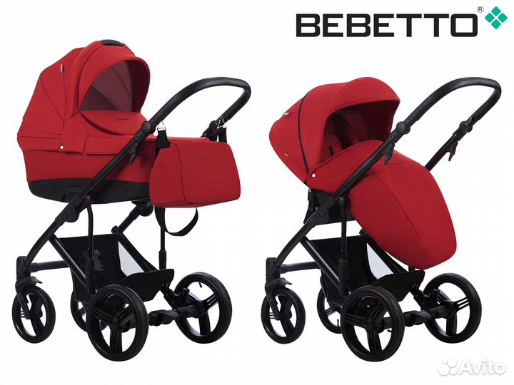 Детская коляска 2 в 1 Bebetto Magnum LUX 04 CZA