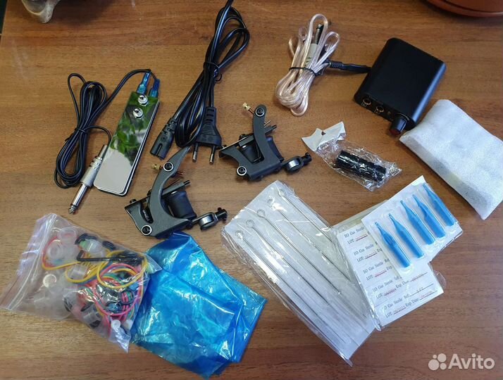 Новый набор для тату, 2 машинки