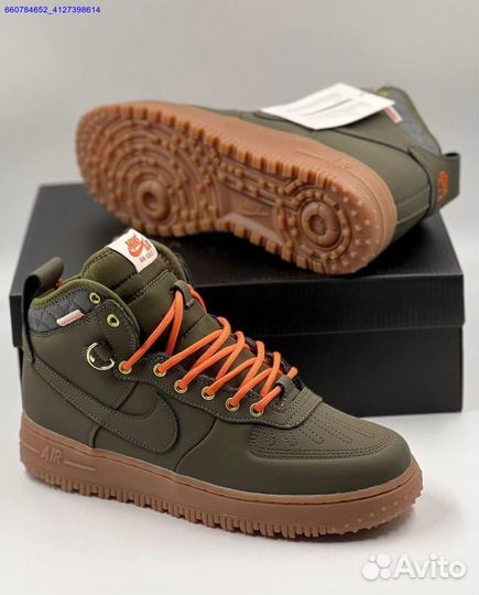 Кроссовки Nike Air Force 1 Duckboot (с мехом) (Арт.84003)