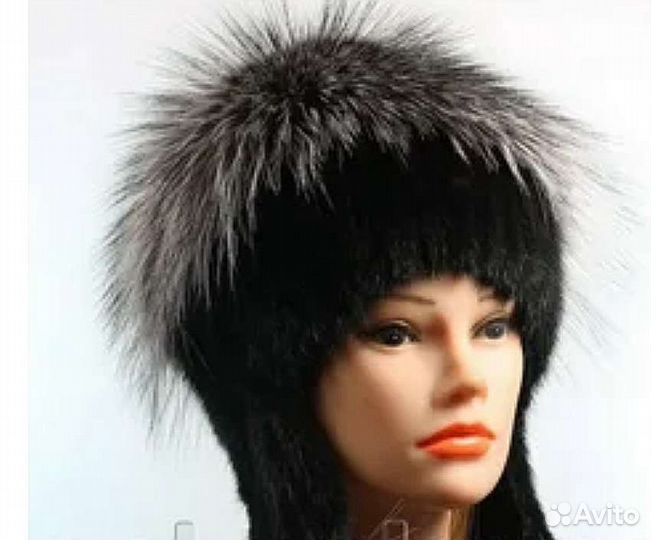 Шапка меховая из песца новая