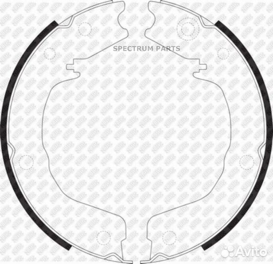 Колодки тормозные барабанные зад nibk FN0626