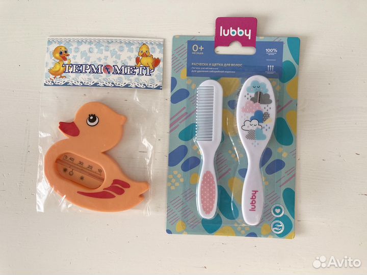 Lubby расческа и щетка, термометр для воды Уточка