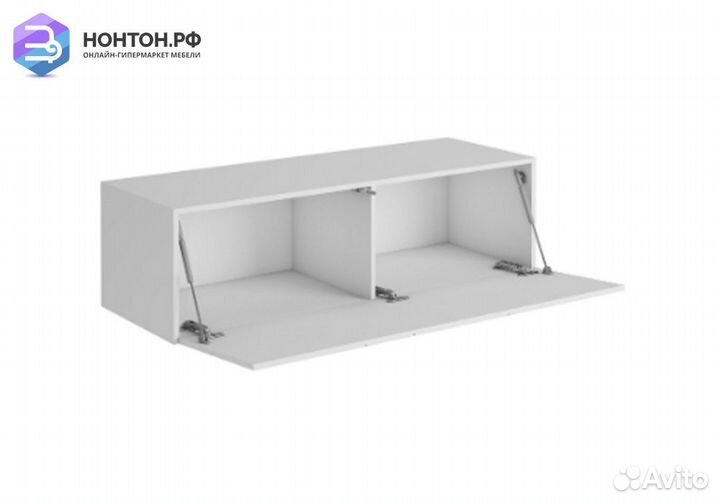 Тумба под тв подвесная Гранж тм-004 белый шагрень