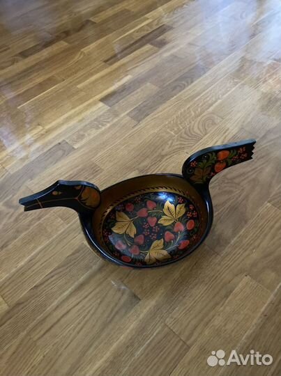 Чаша большая хохлома «Конёк-горбунок»