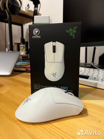 Мышь Razer deathadder v3 pro, белая