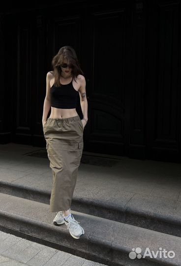 Юбка карго длинная