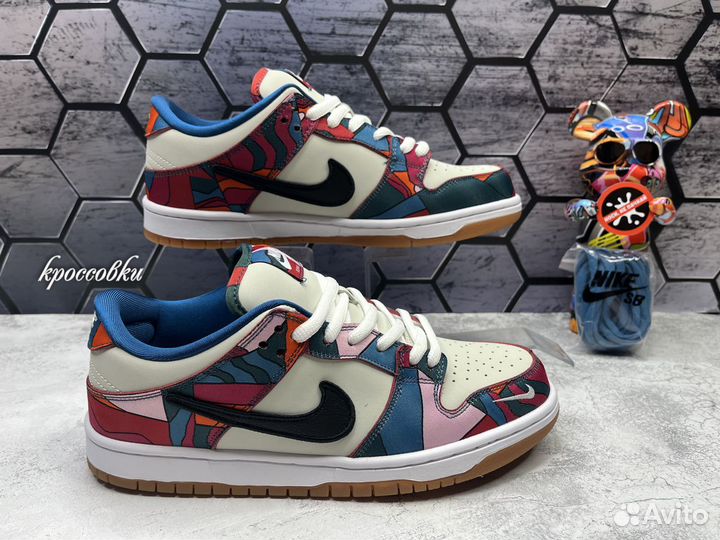 Кроссовки Nike sb dunk low Абстракция