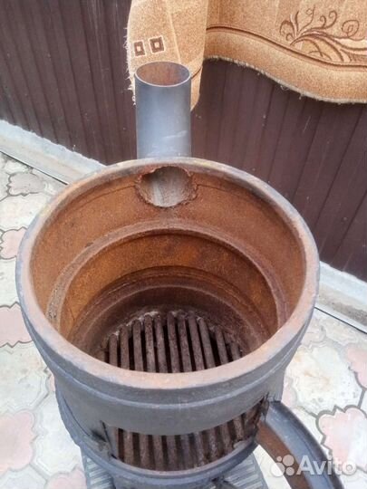 Печь для казана из дисков