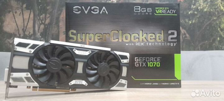 Видеокарта evga gtx 1070 SC2 8gb 256 bit