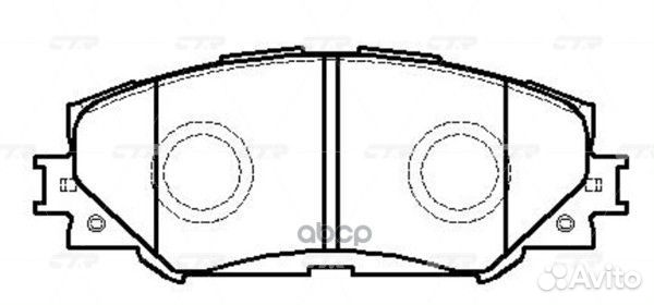 Колодки тормозные, передние (Старый CKT48) GK10