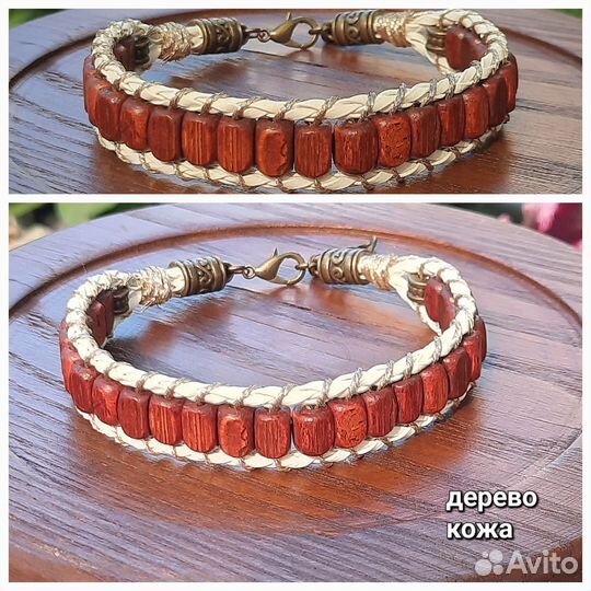 Браслеты, фенечки из натуральных материалов
