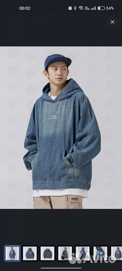 Джинсовое худи