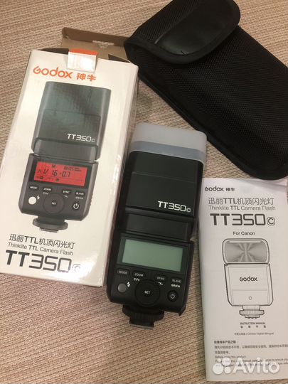 Вспышка godox TT 350 для камеры Canon