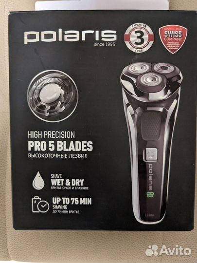 Электробритва Polaris PMR 0305R wet&dry Pro 5 bla