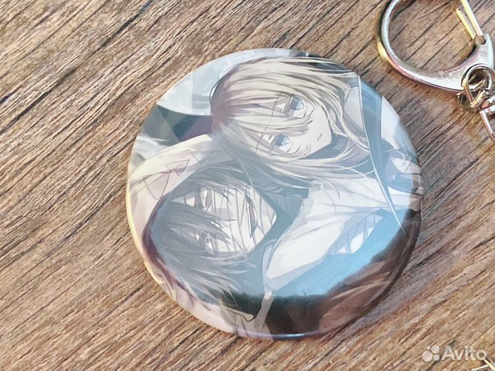 Аниме Satsuriku no Tenshi брелки значок