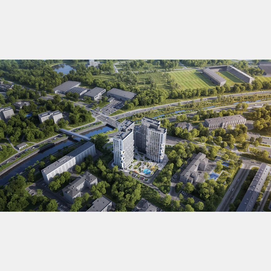 2-к. апартаменты, 46,6 м², 5/20 эт.