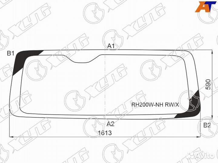 Стекло заднее