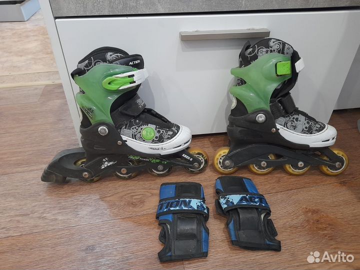 Детские ролики (раздвижные) размер 30-33 бу