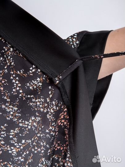 Халат женский черный