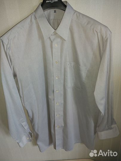 Сорочка мужская Eterna. Размер 46/18. Серая