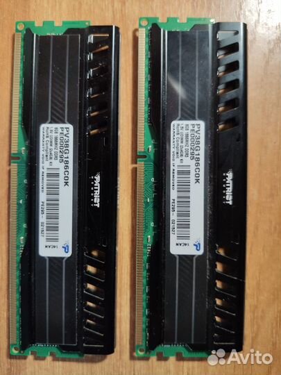 DDR3 8Gb Patriot Viper подобранная пара (2х4Gb)