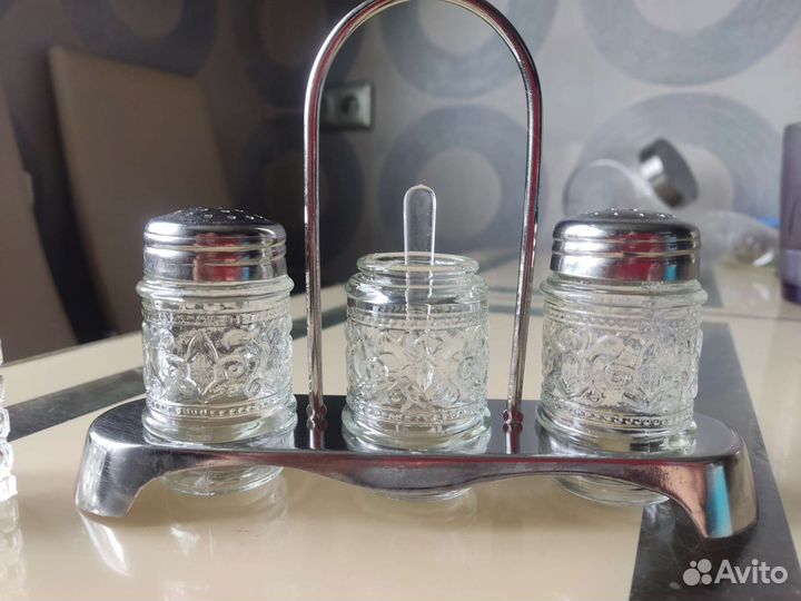 Набор для специй СССР (Солка, перечница, горчица)