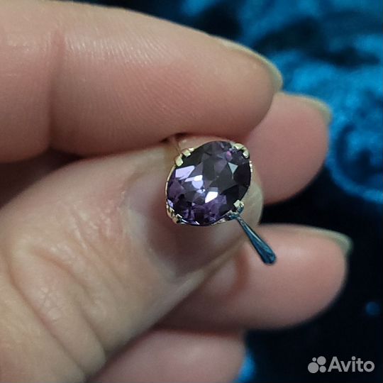 Серебряное кольцо с Александритом СССР