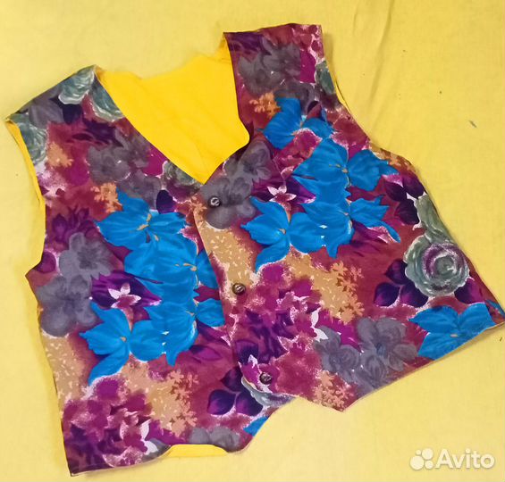 Жилетка хиппи цветная этно женская детская