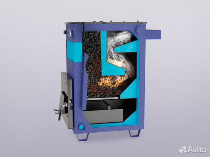 Твердотопливный котел с универсальным подключением