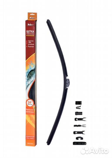 Щетка стеклоочистителя бескаркасная pro 600мм (24