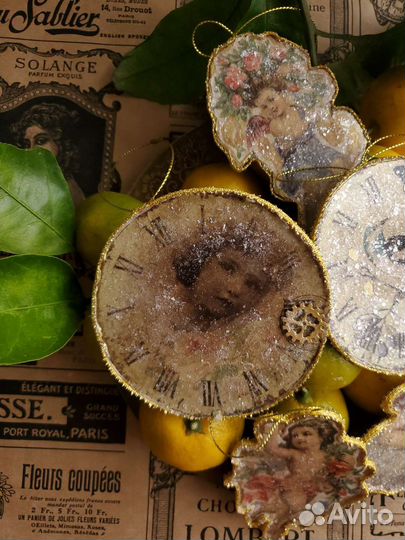 Картонаж Дрездеский.Елочная игрушка СССР